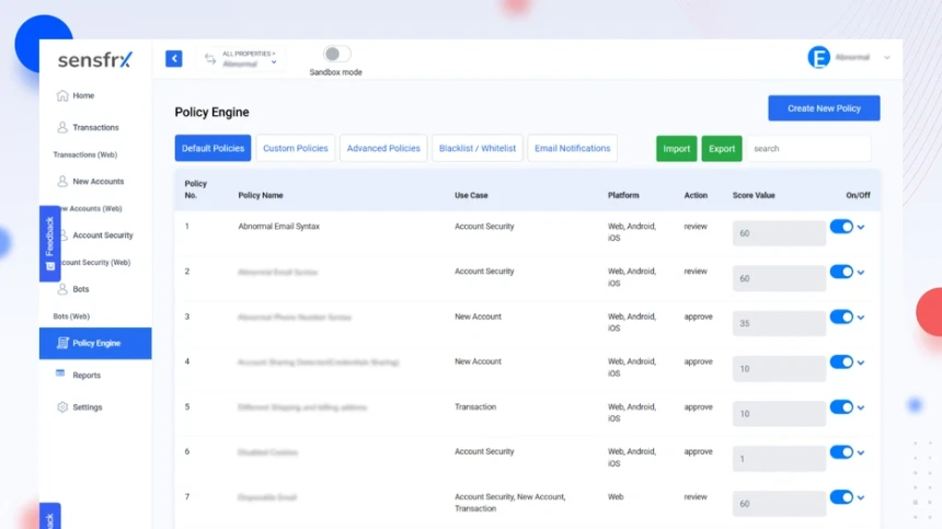 Detect suspicious behavior (1)