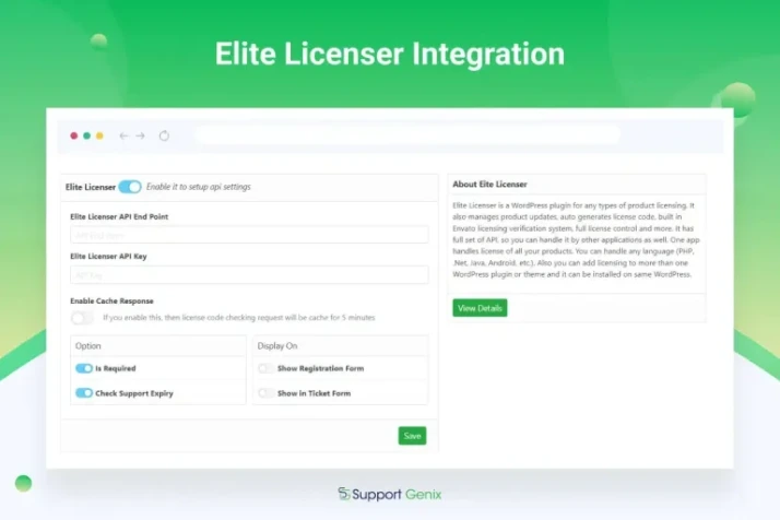 Elite Licenser Integration 
