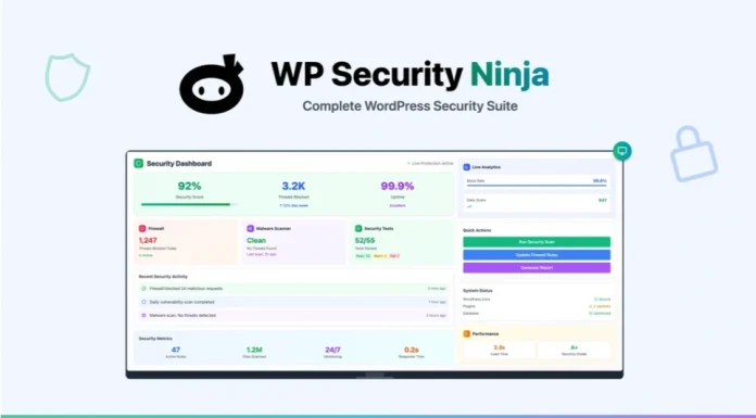 WP Security Ninja Review – WordPress Security Plugin & Firewall WP Security Ninja (1)