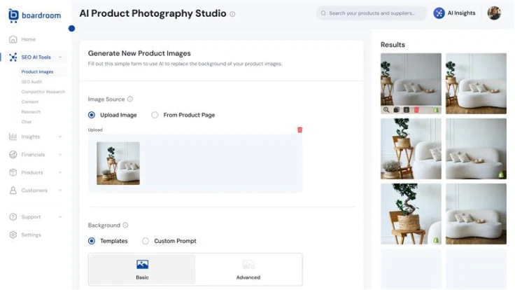 Generate unique product images 