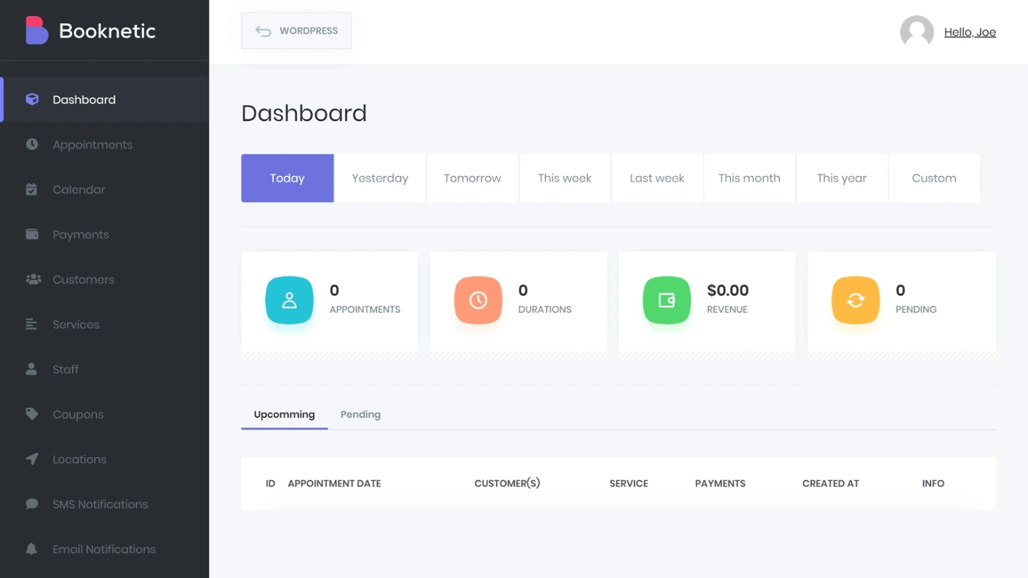 User-Friendly Dashboard 