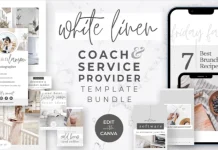 White Linen Canva Coaching & Service Provider Template Bundle: Review White Linen Canva Coaching & Service Provider Template Bundle